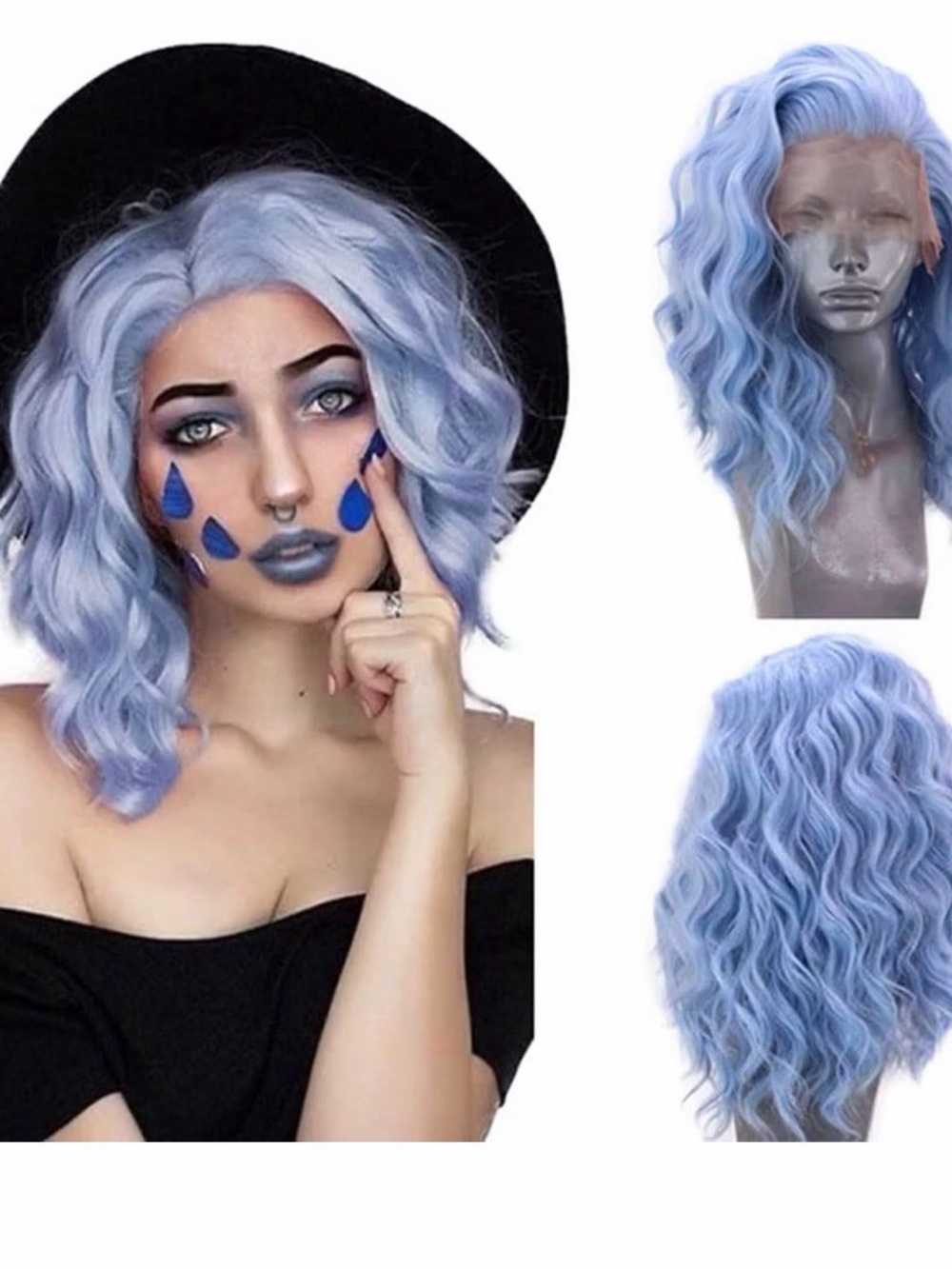 Blue wig - Picture 5 of 5
